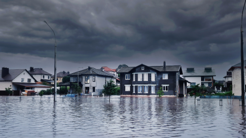 Flooded home