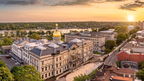 View of the New Jersey statehouse 