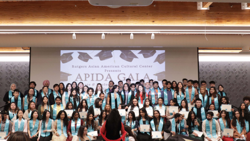 APIDA students on stage together at the Leadership Gala