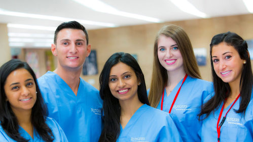 Rutgers school of dental medicine students