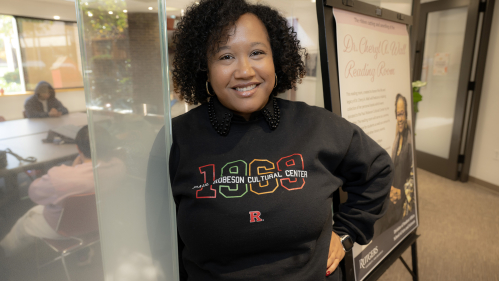 Dual Rutgers alumna Jakora Thompson is director of the Paul Robeson Cultural Center.