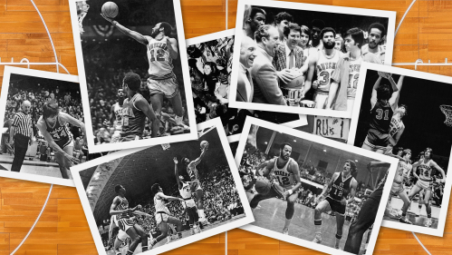 Photos from the '75-'76 Men's basketball season 