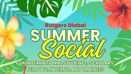 Rutgers global summer social graphic