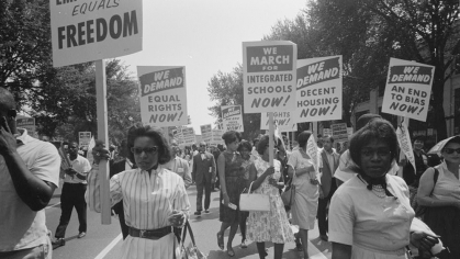 Historic march for integration
