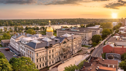 View of the New Jersey statehouse 