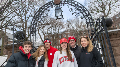 Families photo at Old Queen's Gate Valentines Day 2025