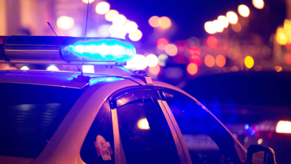 Police at night