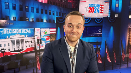 Dan Corey at NBC on Election Night 
