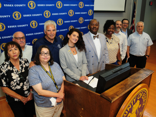 Rutgers SPAA members with New Jersey city officials