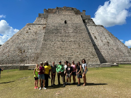LISTA students at Uxmal Mayan ruins in Mexico.