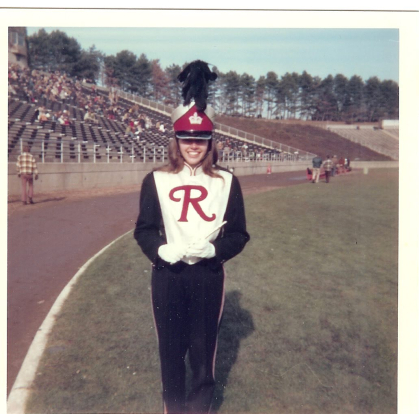 Jaki Fesq in marching band uniform
