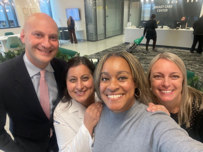 Lauren Marshall with Cancer Institute Team