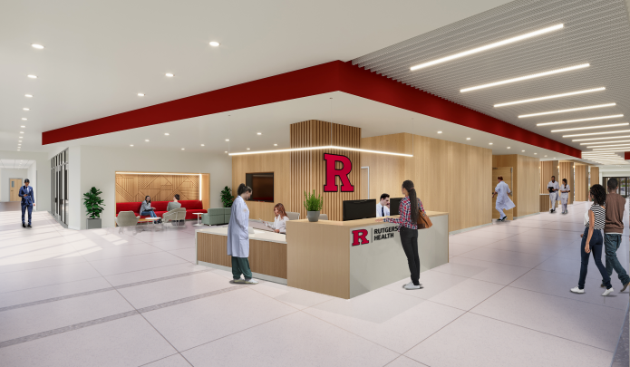 rendering of renovated security desk